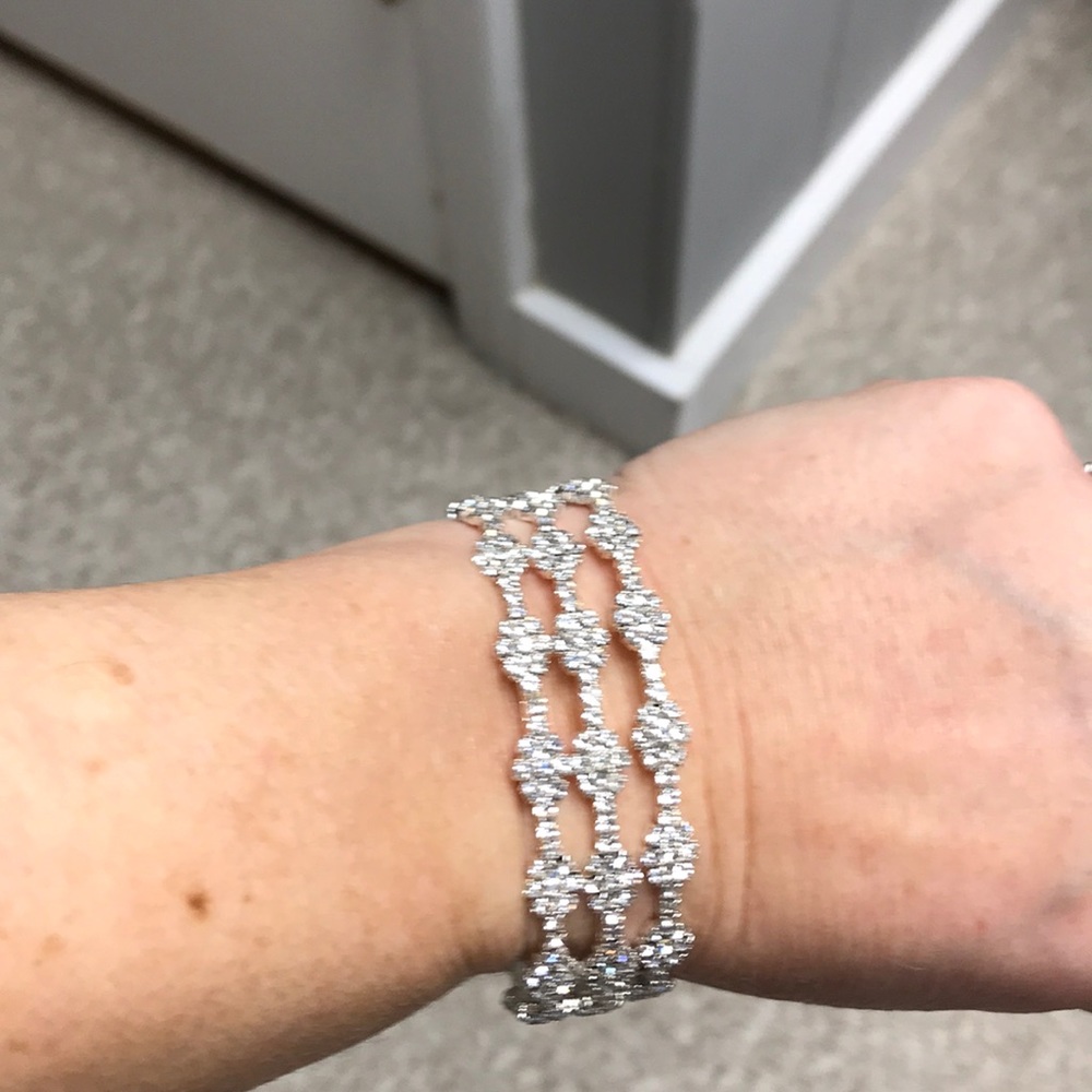 Diamond cuff bracelet